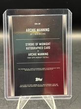 Load image into Gallery viewer, 2024 Topps Midnight Archie Manning Stroke of Midnight Autographs Moonrise #/25
