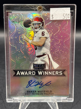 Load image into Gallery viewer, 2018 Leaf Metal Draft Baker Mayfield Award Winners Autographs Wave Silver
