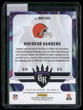 Load image into Gallery viewer, 2025 Donruss #RGK-SSS Shedeur Sanders Rookie Gridiron Kings Autographs #/49
