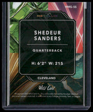 Load image into Gallery viewer, 2025 Wild Card Metallix Shedeur Sanders WildGlass Crystal Holo Rainbow #/1
