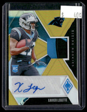Load image into Gallery viewer, 2024 Panini Phoenix Xavier Legette Rising Rookie Autographs Jersey Logos #/10
