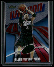 Load image into Gallery viewer, 2003-04 Finest #107 Allen Iverson Player-Worn Warm-Up #/999
