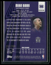 Load image into Gallery viewer, 2003-04 Finest #108 Mike Bibby Refractors Game-Worn Jersey #/250
