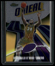 Load image into Gallery viewer, 2003-04 Finest #130 Shaquille O'Neal Game-Worn Jersey #/999
