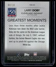 Load image into Gallery viewer, 2019 Topps #150-43 Larry Doby 150 Years of Professional Baseball Red #/10
