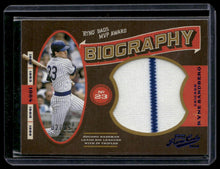 Load image into Gallery viewer, 2016 Panini Prime Cuts #BIOJ-RS Ryne Sandberg Biography Jumbo Blue #/15
