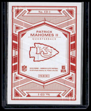 Load image into Gallery viewer, 2019 Donruss Elite #ED-1 Patrick Mahomes II Elite Deck
