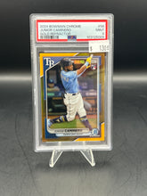 Load image into Gallery viewer, Junior Caminero 2024 Bowman Chrome Rookie Gold /50 #56 PSA 9
