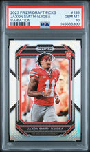 Load image into Gallery viewer, 2023 Panini Prizm Draft Picks Variation #135 Jaxon Smith-Njigba PSA 10
