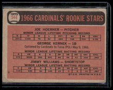 Load image into Gallery viewer, 1966 Topps Cards 1966 Rookie Stars (Joe Hoerner / George Kernek / Jimy Williams)
