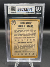 Load image into Gallery viewer, 1968 Topps #247b Reds 1968 Rookie Stars (Johnny Bench / Ron Tompkins) BGS 4
