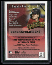 Load image into Gallery viewer, 2023 Finest Flashbacks #14 Corbin Carroll Autographs #/80
