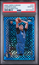 Load image into Gallery viewer, 2025 Topps Chrome #251 Cooper Flagg Blue X-Fractor PSA 10
