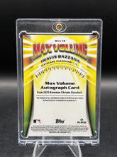 Load image into Gallery viewer, 2025 Bowman Chrome #MVA-TB Travis Bazzana Max Volume Autographs #/99

