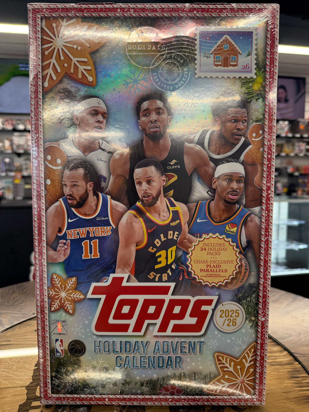 2025/26 Topps Basketball Holiday Advent Countdown Calendar Box