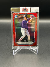 Load image into Gallery viewer, Ethan Holliday 2026 Bowman Chrome Prospect Red Reptilian /5 #BCP-1
