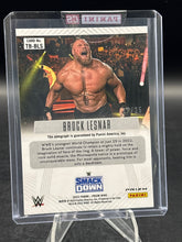 Load image into Gallery viewer, 2023 Panini Prizm WWE #TB-BLS Brock Lesnar Throwback Signatures Prizm Mojo #/25
