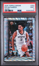 Load image into Gallery viewer, 2025 Topps Chrome #252 Dylan Harper Wave PSA 9
