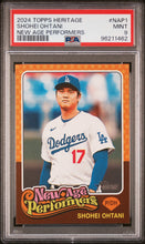 Load image into Gallery viewer, 2024 Topps Heritage New Age Performers #NAP1 Shohei Ohtani PSA 9
