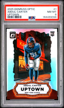 Load image into Gallery viewer, 2025 Panini Donruss Optic Uptown #1 Abdul Carter PSA 8
