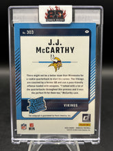 Load image into Gallery viewer, 2024 Donruss #303 J.J. McCarthy Rated Rookies Autographs Purple #/150
