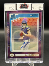 Load image into Gallery viewer, 2024 Donruss #303 J.J. McCarthy Rated Rookies Autographs Purple #/150
