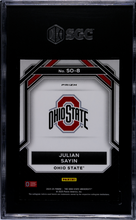 Load image into Gallery viewer, 2024-25 Ohio State Julian Sayin Student Orientation Pink Camo Prizm SGC 9.5
