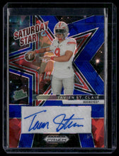 Load image into Gallery viewer, 2025 Prizm Draft Picks Tavien St. Clair Saturday Stars Autos Blue Ice #/149
