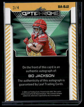 Load image into Gallery viewer, 2025 Leaf Optichrome #BA-BJ2 Bo Jackson Base Autographs Lava Orange #/4
