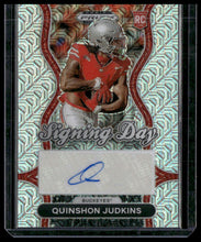 Load image into Gallery viewer, 2025 Panini Prizm Draft Picks #SD-QJS Quinshon Judkins Signing Day Mojo #/25
