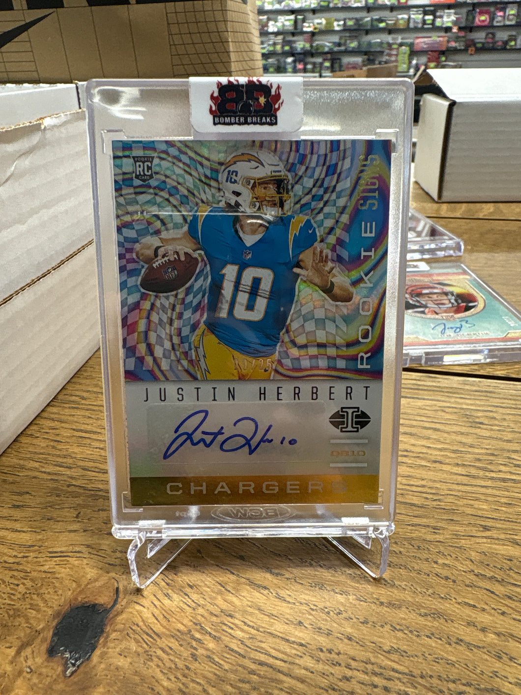 Justin Herbert 2020 Panini Illusions Rookie Signs Auto RC 20/25