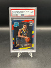 Load image into Gallery viewer, Donovan Mitchell 2017 Panini Donruss Optic Rated Rookie Red/Yellow #188 PSA 9
