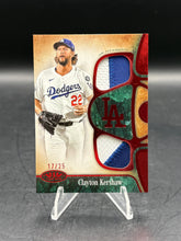 Load image into Gallery viewer, 2026 Topps Tier One #T1R-CK Clayton Kershaw Tier One Relics Dual Patch #/25
