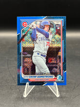 Load image into Gallery viewer, 2024 Bowman #85 Pete Crow-Armstrong Chrome Blue Mojo Refractor #/150
