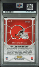 Load image into Gallery viewer, 2024 Panini Obsidian Atomic Initials #6 Myles Garrett Atomic Initials-Gold PSA 8
