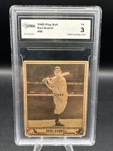Load image into Gallery viewer, 1940 Play Ball #46 Earl Averill GMA 3
