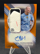 Load image into Gallery viewer, 2024-25 Merlin Erling Haaland Merlin’s Match Ball Signatures Orange #/25
