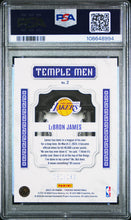 Load image into Gallery viewer, 2023 Panini Phoenix Temple Men #2 Lebron James Temple Men-Orange Ice PSA 9
