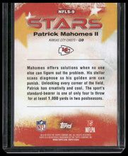 Load image into Gallery viewer, 2026 Topps Flagship #NFLS-9 Patrick Mahomes II NFL Stars Orange Crackle #/25

