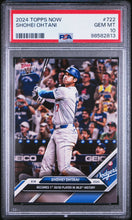 Load image into Gallery viewer, 2024 Topps Now #722 Shohei Ohtani PSA 10

