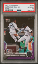 Load image into Gallery viewer, 2021 Topps Now #785 Jazz Chisholm Jr. Purple PSA 10 #/25
