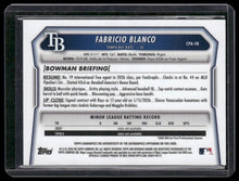 Load image into Gallery viewer, 2026 Bowman Chrome Fabricio Blanco Prospect Autos International Refractor #/5
