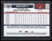 Load image into Gallery viewer, 2026 Topps Chrome Sapphire #124 Ronald Acuña Jr. Orange #/25 Image Varation
