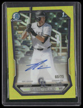 Load image into Gallery viewer, 2026 Bowman Chrome #CPA-BW Braylen Wimmer Prospect Autos Yellow Refractor #/75
