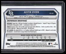 Load image into Gallery viewer, 2026 Bowman Chrome Austin Overn Prospect Autographs Purple Refractor #/250
