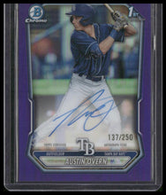 Load image into Gallery viewer, 2026 Bowman Chrome Austin Overn Prospect Autographs Purple Refractor #/250

