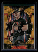 Load image into Gallery viewer, 2023 Panini Select WWE #79 John Cena Gold Flash Prizm #/10
