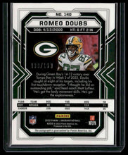 Load image into Gallery viewer, 2022 Panini Obsidian #140 Romeo Doubs Rookie Autos #/199
