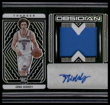 Load image into Gallery viewer, 2021-22 Panini Obsidian #240 Josh Giddey RPA #/99

