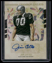 Load image into Gallery viewer, 2021 Panini Playoff #GG9 Jim Otto 2021 Gridiron Greats

